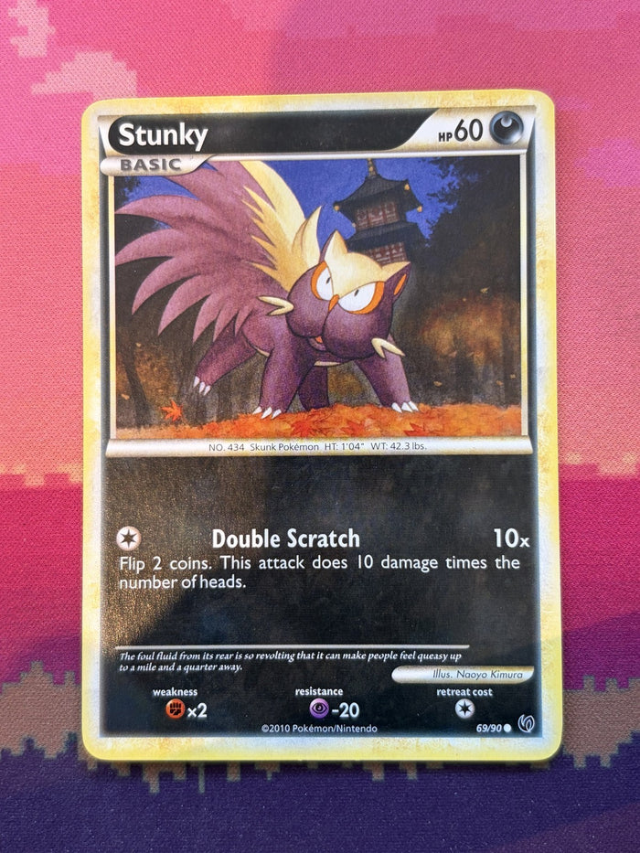Pokemon Card Stunky Undaunted Common 69/90 Near Mint