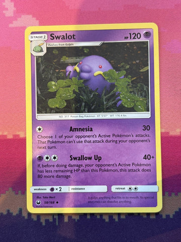 Pokemon Card Swalot Celestial Storm Uncommon 58/168 Near Mint