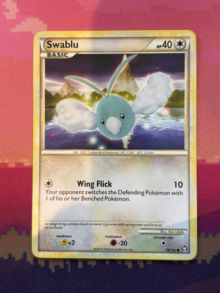 Pokemon Card Swablu Triumphant Common 78/102 Near Mint