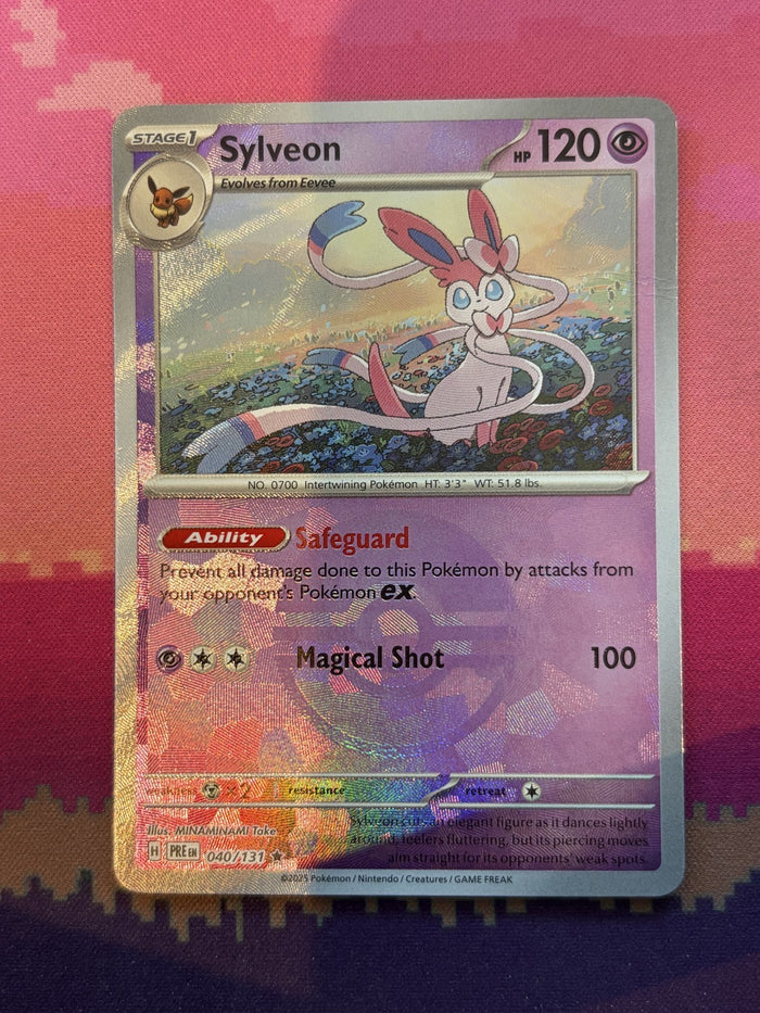 Pokemon Card Sylveon Prismatic Evolutions Pokeball 040/131 Near Mint