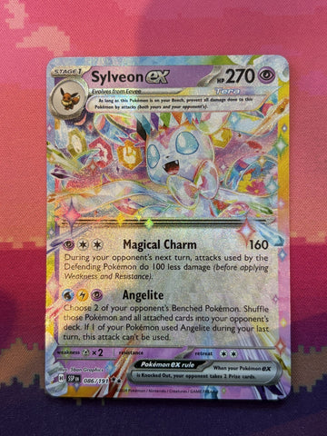 Pokemon Card Sylveon ex Surging Sparks Double Rare 086/191 Near Mint