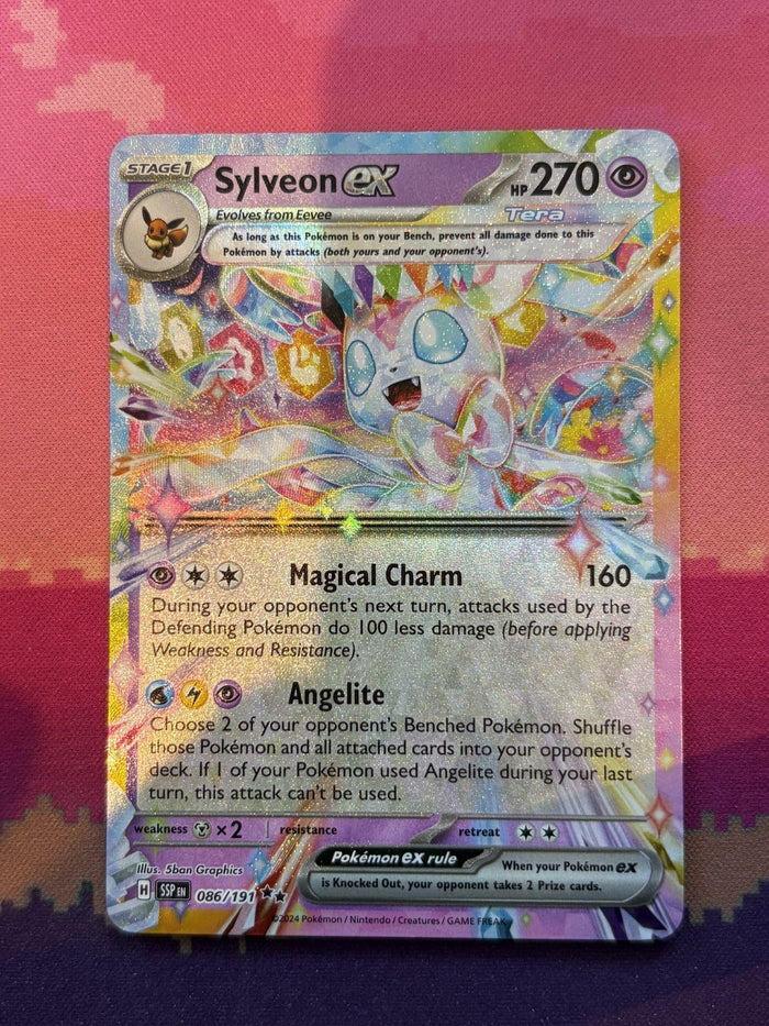 Pokemon Card Sylveon ex Surging Sparks Double Rare 086/191 Near Mint