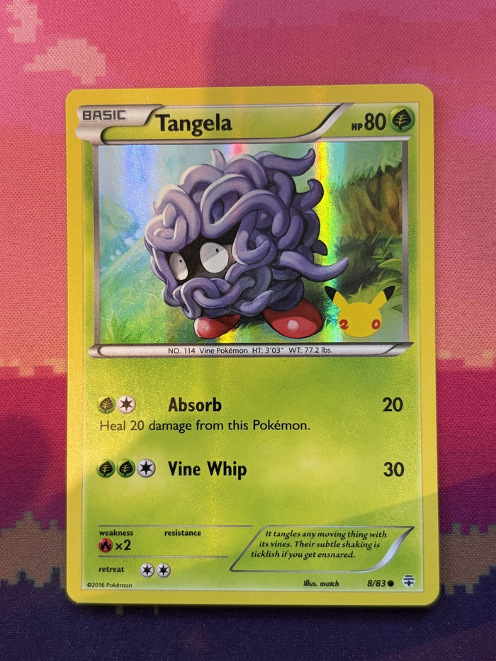 Pokemon Card Tangela Generations 25th Holo 8/83 Near Mint
