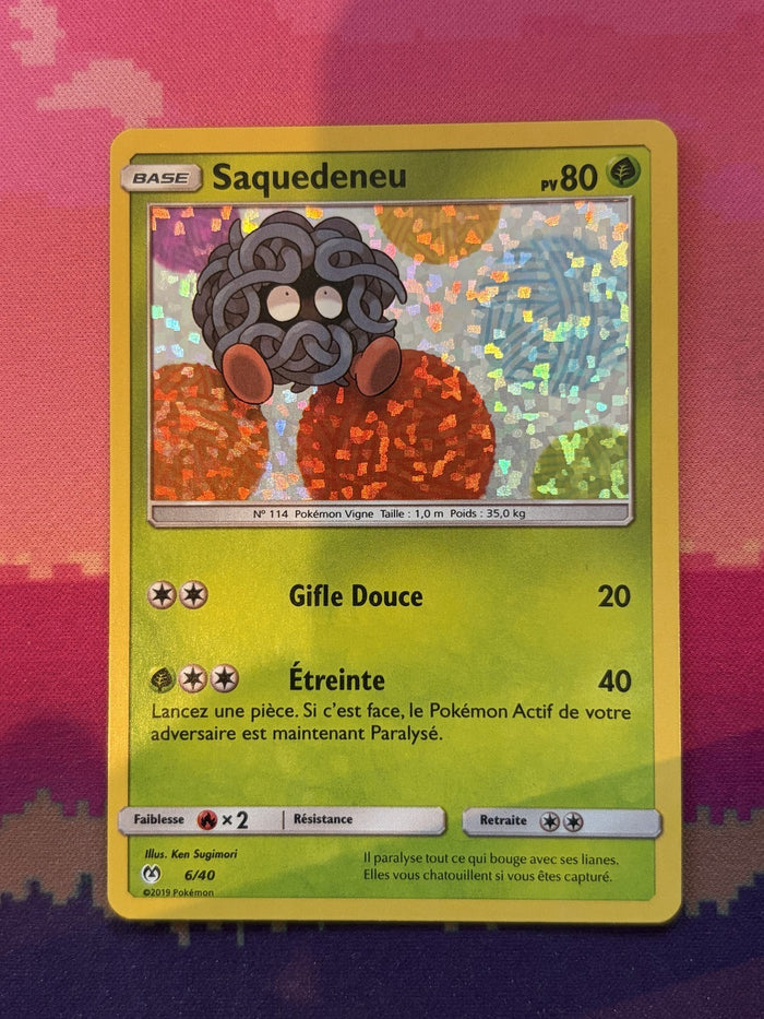 Pokemon Card Tangela French McDonald's 2019 Holo 6/40 Near Mint