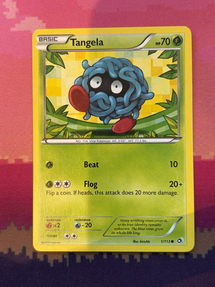 Pokemon Card Tangela Legendary Treasures Common 1/113 Near Mint