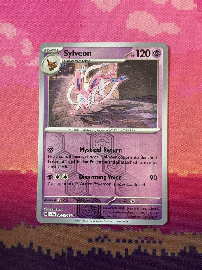 Pokemon Card Sylveon Shrouded Fable Reverse Holo 022/064 Near Mint