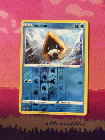 Pokemon Card Snorunt Crown Zenith Reverse Holo 034/159 Near Mint