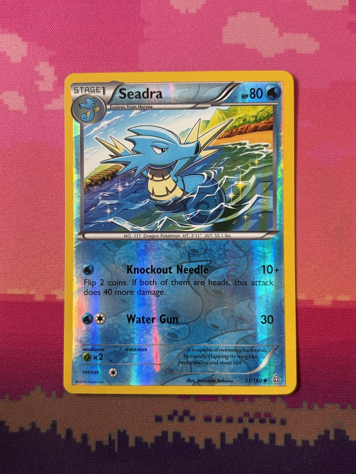 Pokemon Card Seadra Primal Clash Reverse Holo 31/160 Near Mint