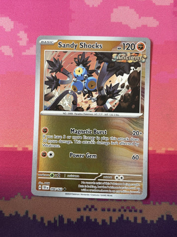 Pokemon Card Sandy Shocks Temporal Forces Reverse Holo 098/162 Near Mint