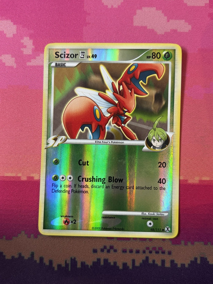 Pokemon Card Scizor E4 Rising Rivals Reverse Holo 48/111 Near Mint