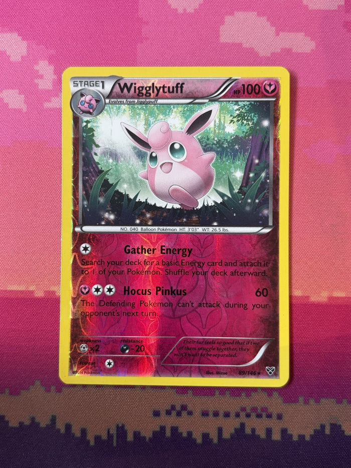 Pokemon Card Wigglytuff XY Reverse Holo 89/146 Near Mint