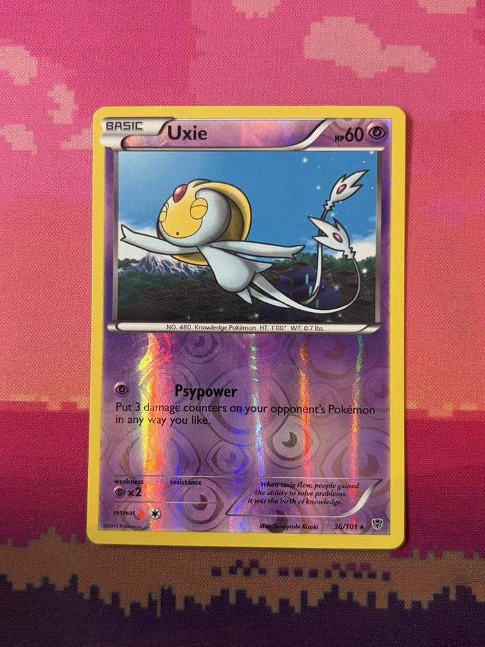 Pokemon Card Uxie Plasma Blast Reverse Holo 36/101 Near Mint