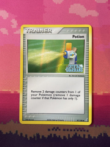 Pokemon Card Potion Crystal Guardians Reverse Holo 87/100 Near Mint