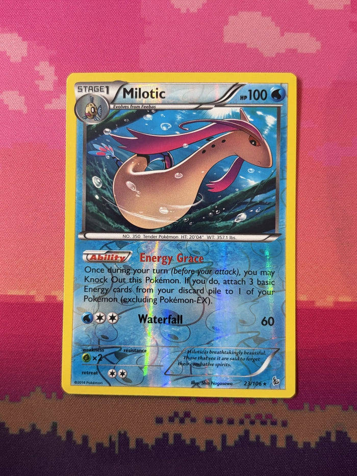 Pokemon Card Milotic Flashfire Reverse Holo 23/106 Near Mint