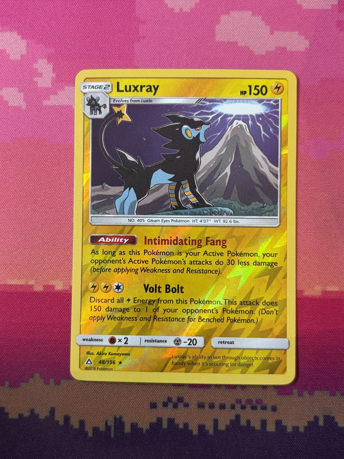 Pokemon Card Luxray Ultra Prism Reverse Holo 48/156 Near Mint