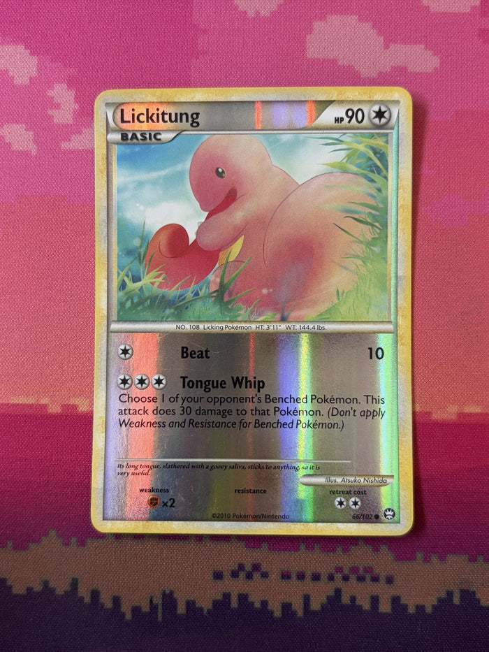 Pokemon Card Lickitung Triumphant Reverse Holo 66/102 Near Mint