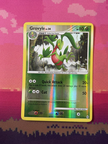 Pokemon Card Grovyle LV.24 Arceus Reverse Holo 39/99 Near Mint