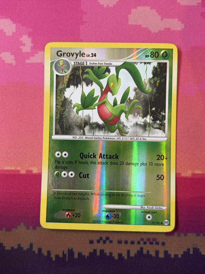 Pokemon Card Grovyle LV.24 Arceus Reverse Holo 39/99 Near Mint
