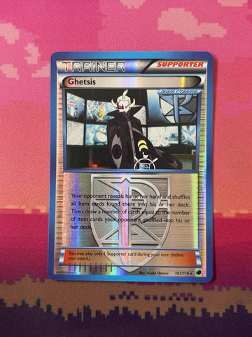 Pokemon Card Ghetsis Plasma Freeze Reverse Holo Rare 101/116 Near Mint