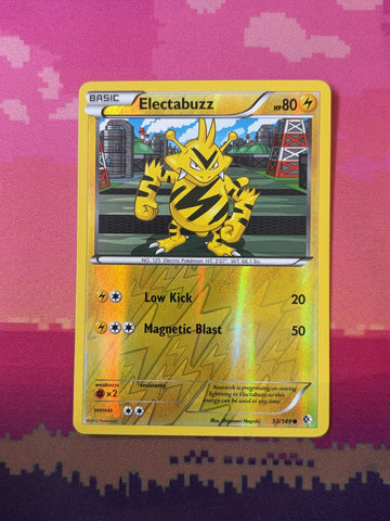Pokemon Card Electabuzz Boundaries Crossed Reverse Holo 53/149 Near Mint