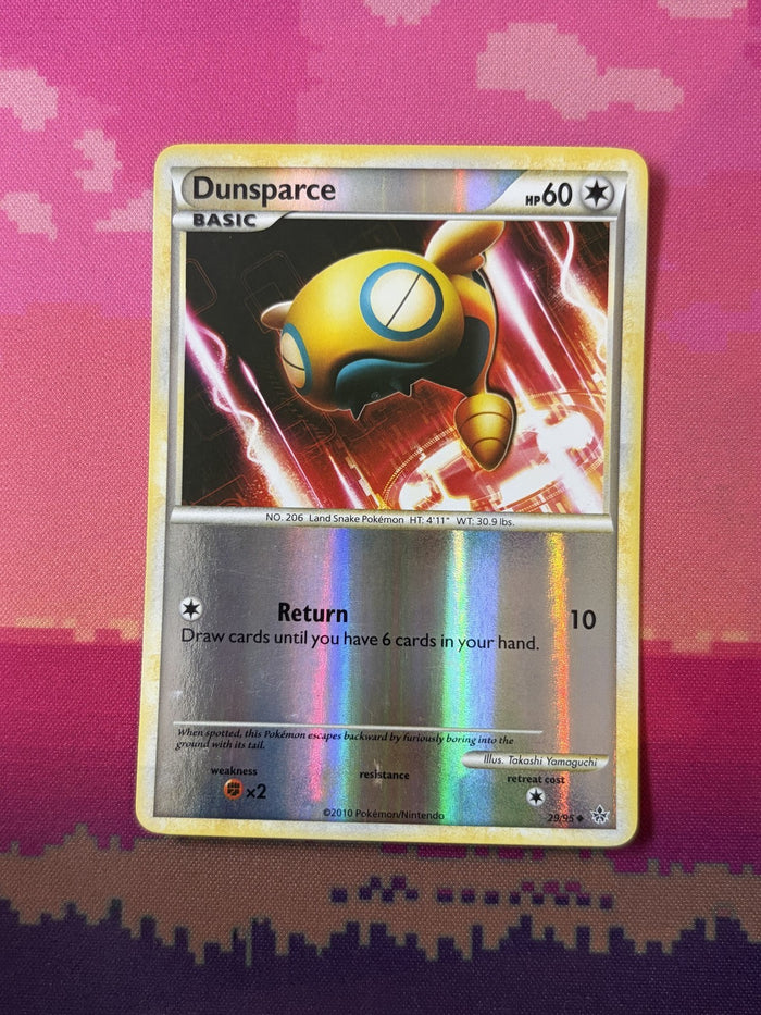 Pokemon Card Dunsparce Unleashed Reverse Holo 29/95 Near Mint