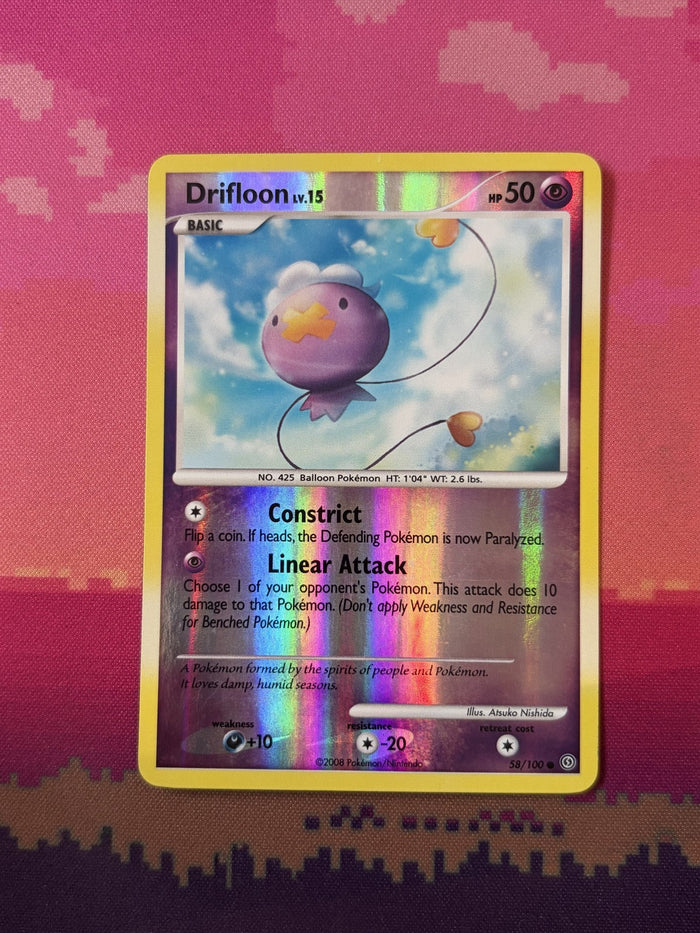 Pokemon Card Drifloon LV.15 Stormfront Reverse Holo 58/100 Near Mint