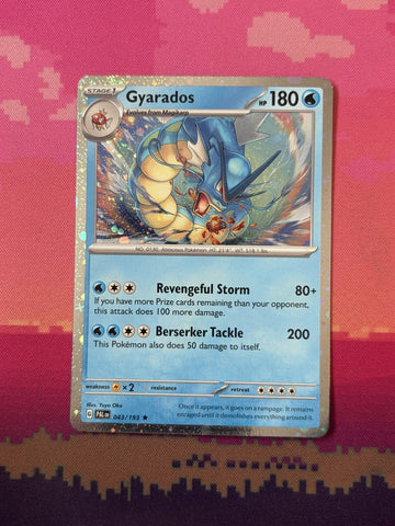Pokemon Card Gyarados Paldea Evolved Cosmo Holo 043/193 Near Mint