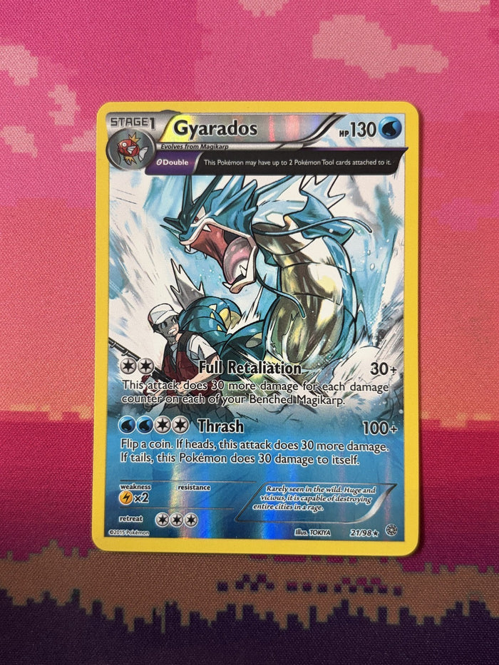 Pokemon Card Gyarados Ancient Origins Reverse Holo 21/98 Near Mint