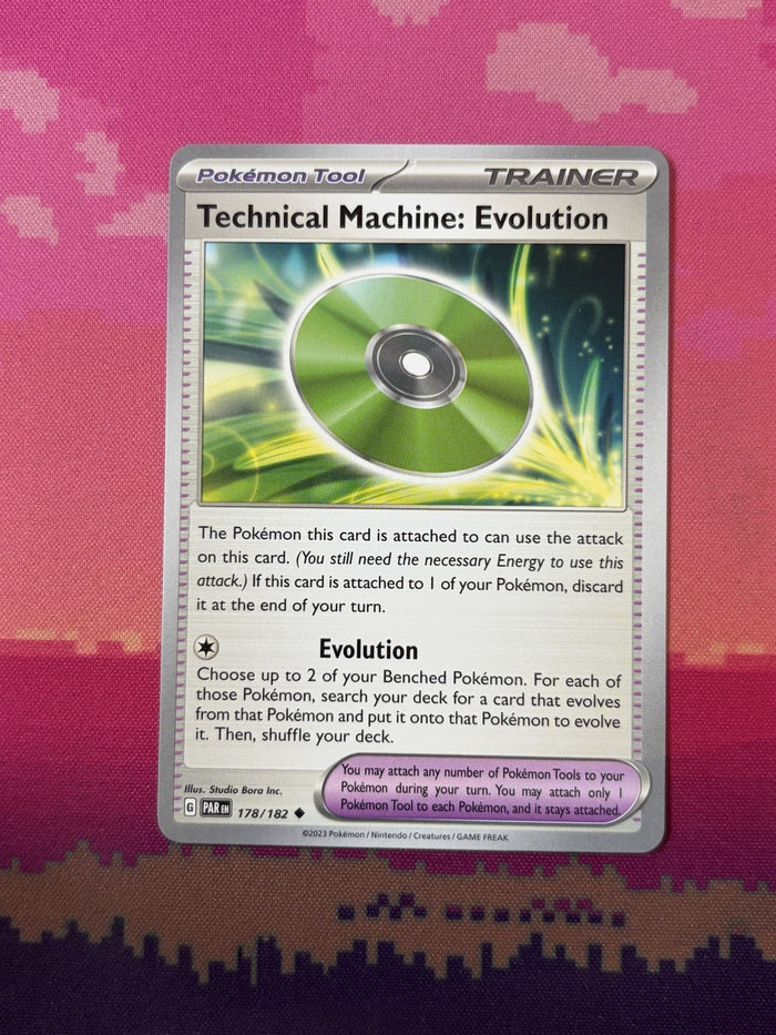 Pokemon Card Technical Machine- Evolution Paradox Rift Uncommon 178/182 NM
