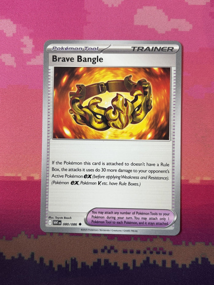 Pokemon Card Brave Bangle White Flare Uncommon 080/086 Near Mint