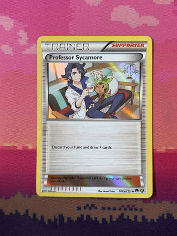 Pokemon Card Professor Sycamore BREAKpoint Holo Rare 107a/122 Near Mint