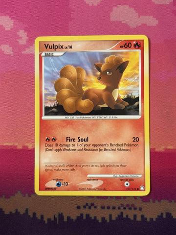 Pokemon Card Vulpix Mysterious Treasures Common 107/123 Near Mint