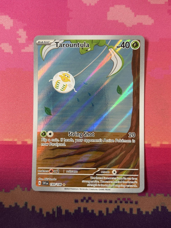 Pokemon Card Tarountula Scarlet & Violet Base Illustration Rare 199/198 NM