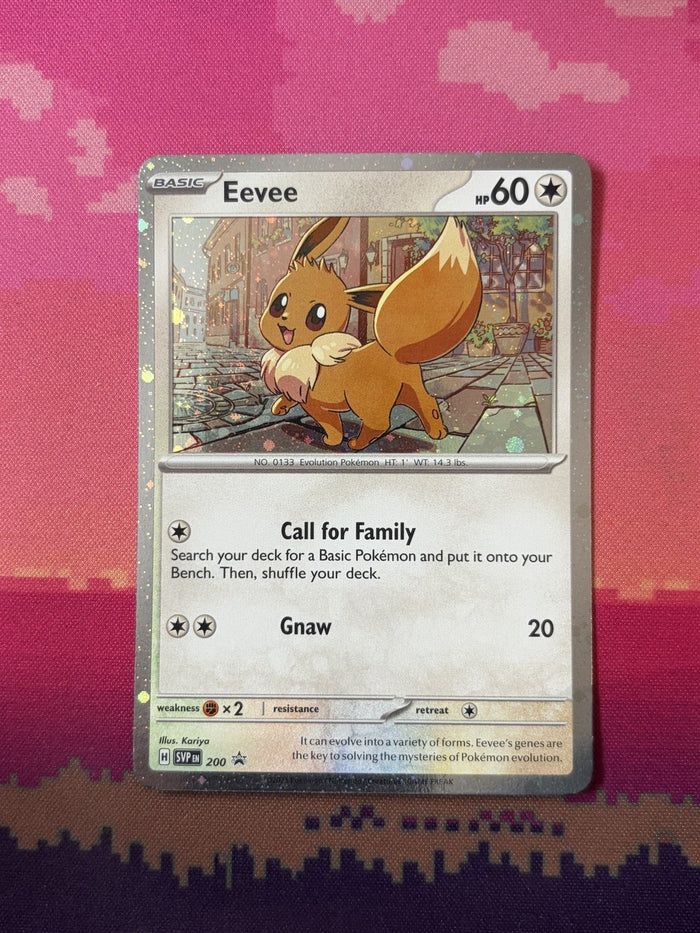 Pokemon Card Eevee SVP Black Star Promos Holo Rare 200 Near Mint