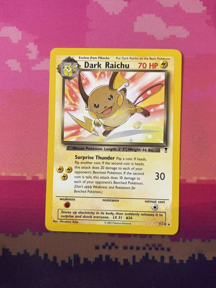 Pokemon Card Dark Raichu Legendary Collection Deck Non Holo 7/110 Near Mint