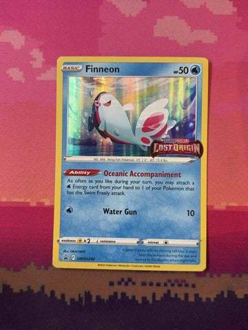 Pokemon Card Finneon SWSH STAMPED Black Star Promos Holo Rare SWSH240 Near Mint