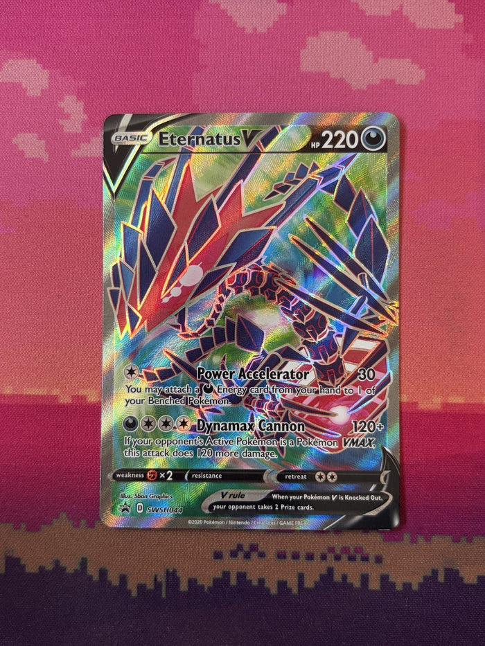 Pokemon Card Eternatus V SWSH Black Star Promos Holo Rare SWSH044 Near Mint