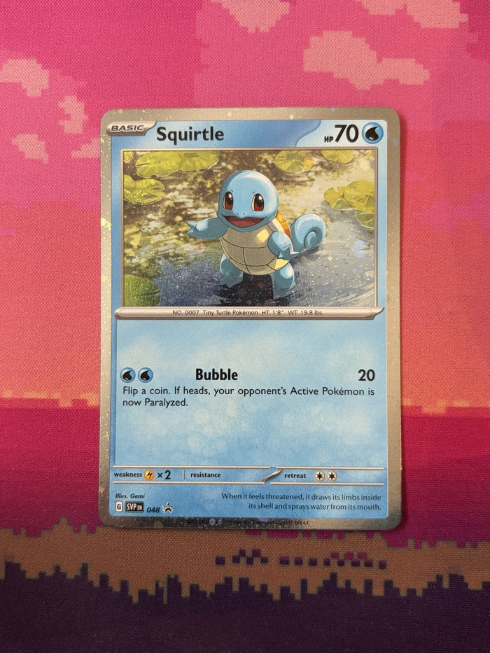 Pokemon Card Squirtle SVP Black Star Promos Holo Rare 048 Near Mint