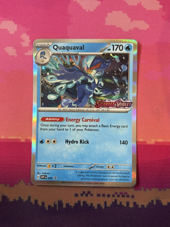 Pokemon Card Quaquaval Scarlet & Violet Promo Black Star Promo SVP005 Near Mint