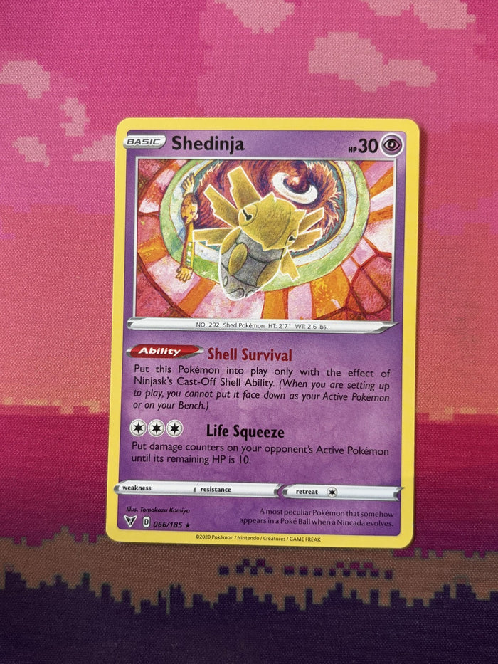 Pokemon Card Shedinja Vivid Voltage Rare 066/185 Near Mint