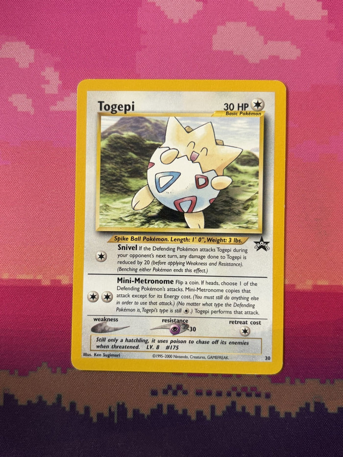 Pokemon Card Togepi Wizards Black Star Promo 30 Near Mint