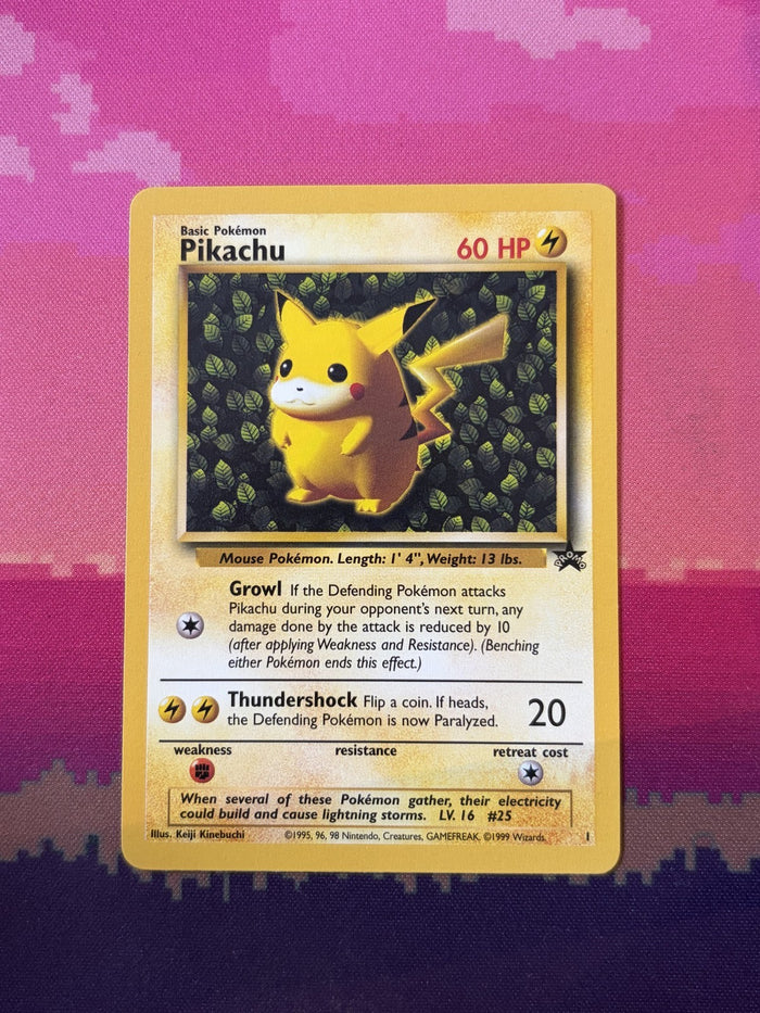 Pokemon Card Pikachu Wizards Black Star Promo 1 Near Mint