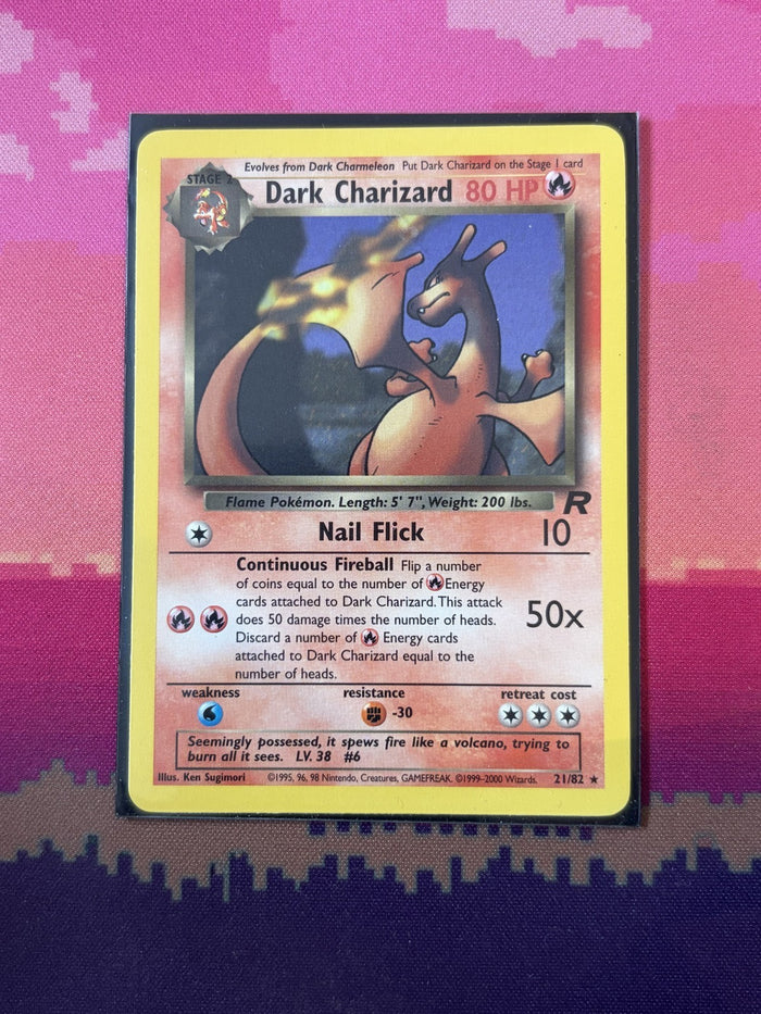 Pokemon Card Dark Charizard Team Rocket Rare 21/82 Near Mint