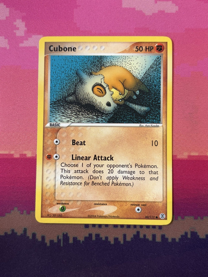Pokemon Card Cubone FireRed & LeafGreen Common 60/112 Near Mint