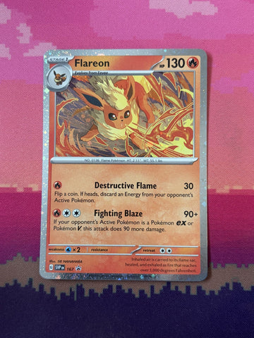 Pokemon Card Flareon Scarlet & Violet Promo Black Star Promo SVP167 Near Mint