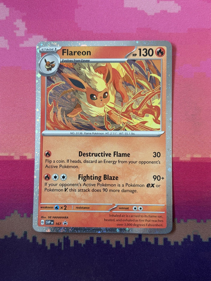 Pokemon Card Flareon Scarlet & Violet Promo Black Star Promo SVP167 Near Mint