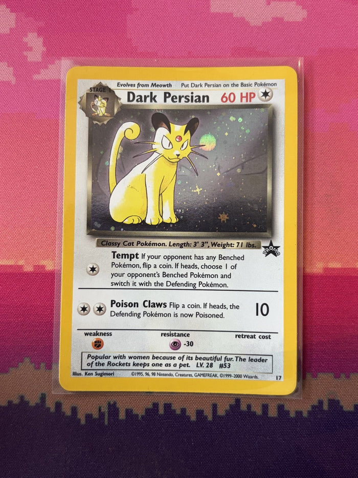 Pokemon Card Dark Persian Wizards Black Star Promo 17 LP