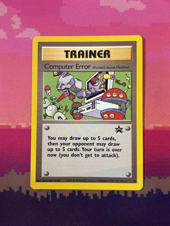 Pokemon Computer Error Wizards Black Star Promo 16 NM