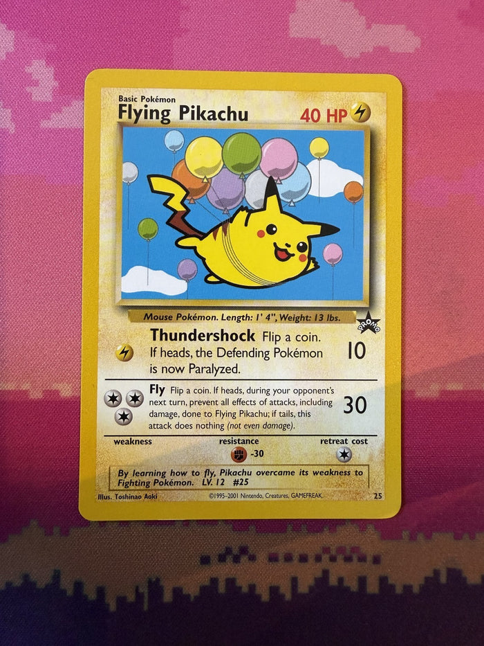 Pokemon Card Flying Pikachu Wizards Black Star Promo 25 Near Mint