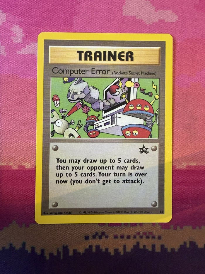 Pokemon Computer Error (Rocket's Secret Machine) Wizards Black Star Promo 16 NM